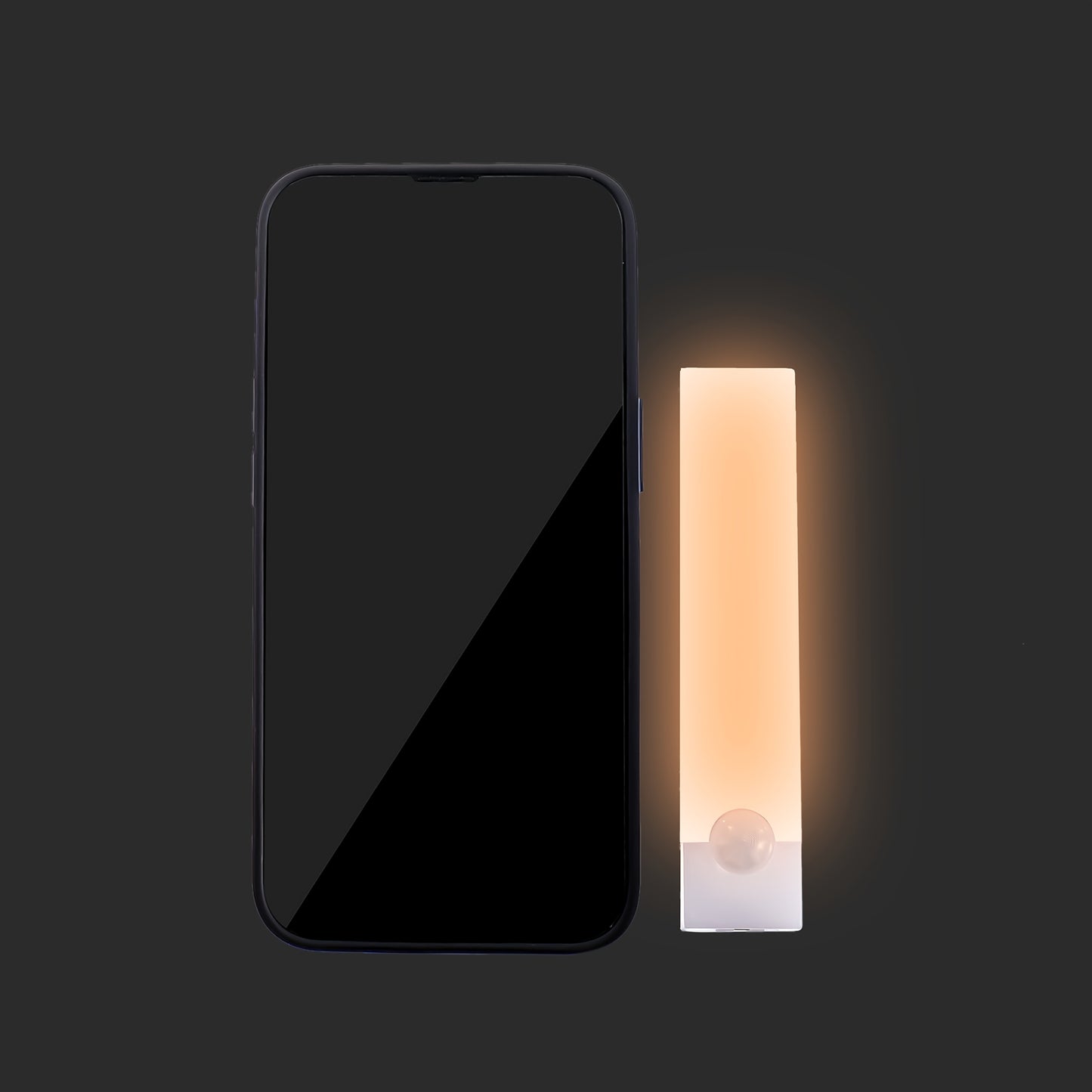 1pc Wireless LED Under Cabinet Light with Motion Sensor, Ultra-Thin Magnetic Strip, USB Rechargeable, PVC Lamp Body, Indoor LED Lighting for Kitchen, Stairs, Hallway, Wardrobes - Ideal for Christmas & Thanksgiving Gifts