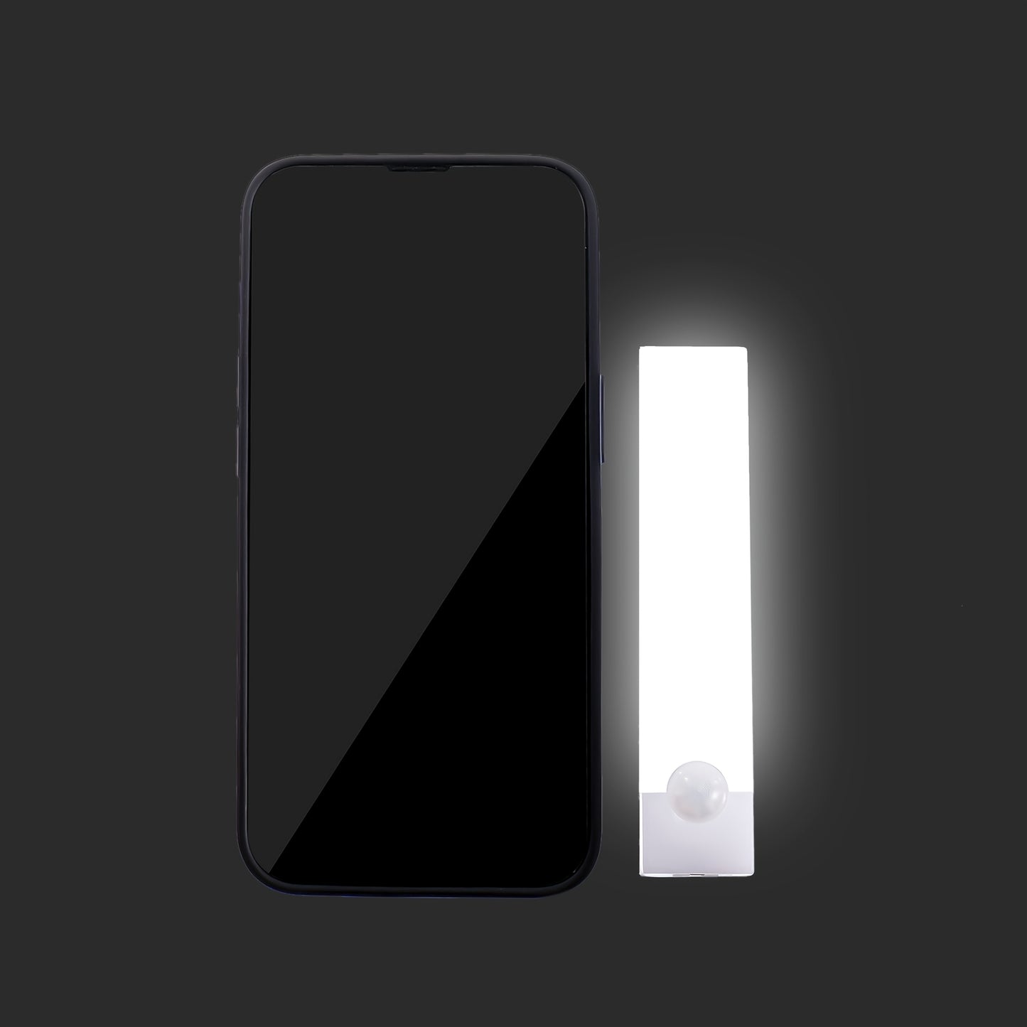 1pc Wireless LED Under Cabinet Light with Motion Sensor, Ultra-Thin Magnetic Strip, USB Rechargeable, PVC Lamp Body, Indoor LED Lighting for Kitchen, Stairs, Hallway, Wardrobes - Ideal for Christmas & Thanksgiving Gifts