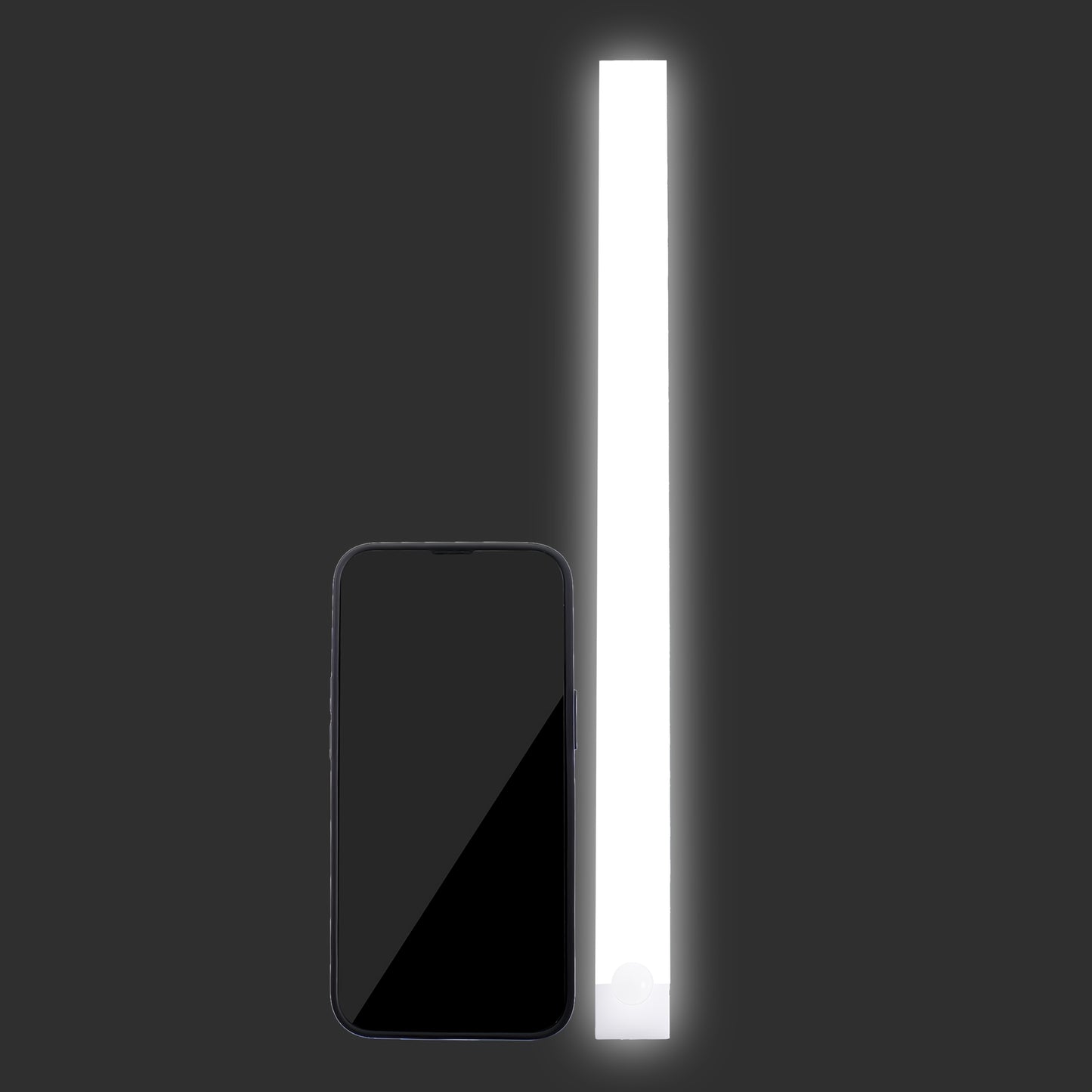 1pc Wireless LED Under Cabinet Light with Motion Sensor, Ultra-Thin Magnetic Strip, USB Rechargeable, PVC Lamp Body, Indoor LED Lighting for Kitchen, Stairs, Hallway, Wardrobes - Ideal for Christmas & Thanksgiving Gifts