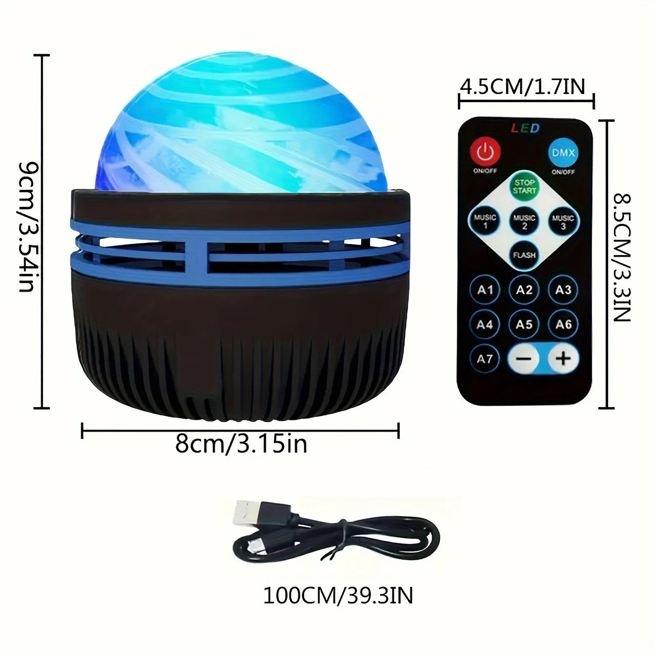 LED Star Galaxy Projector with Remote Control