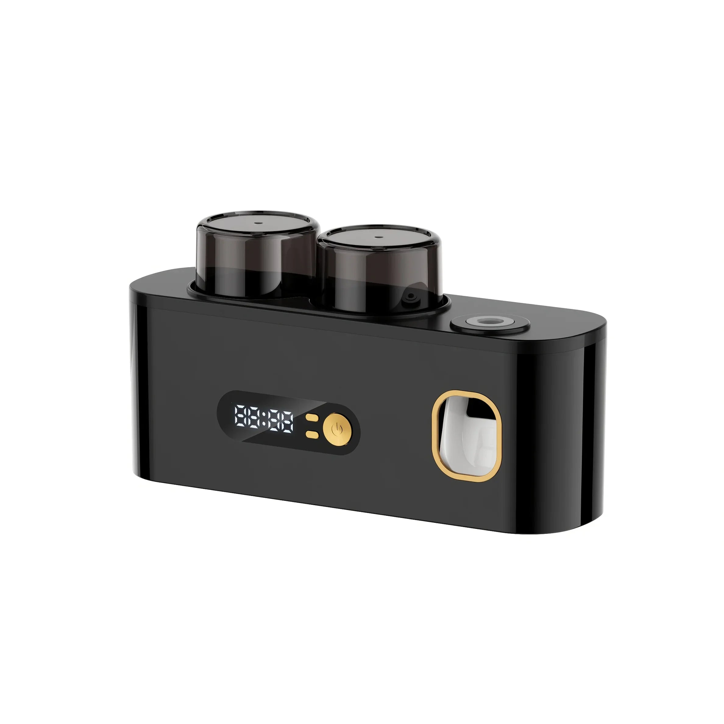 Smart Toothbrush Holder with Auto Dispenser & Clock