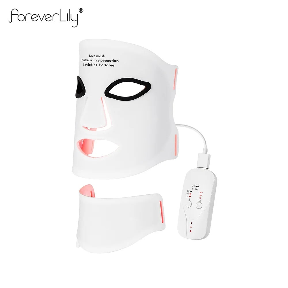 7-Color LED Red Light Therapy Face Mask