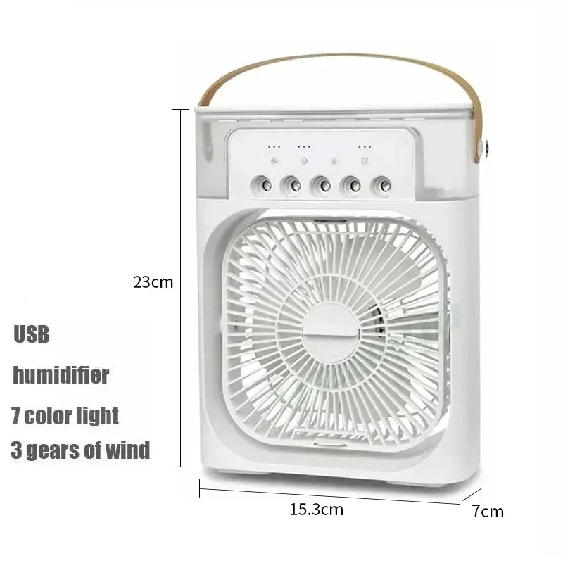 3-in-1 Mini Air Cooler with LED Light