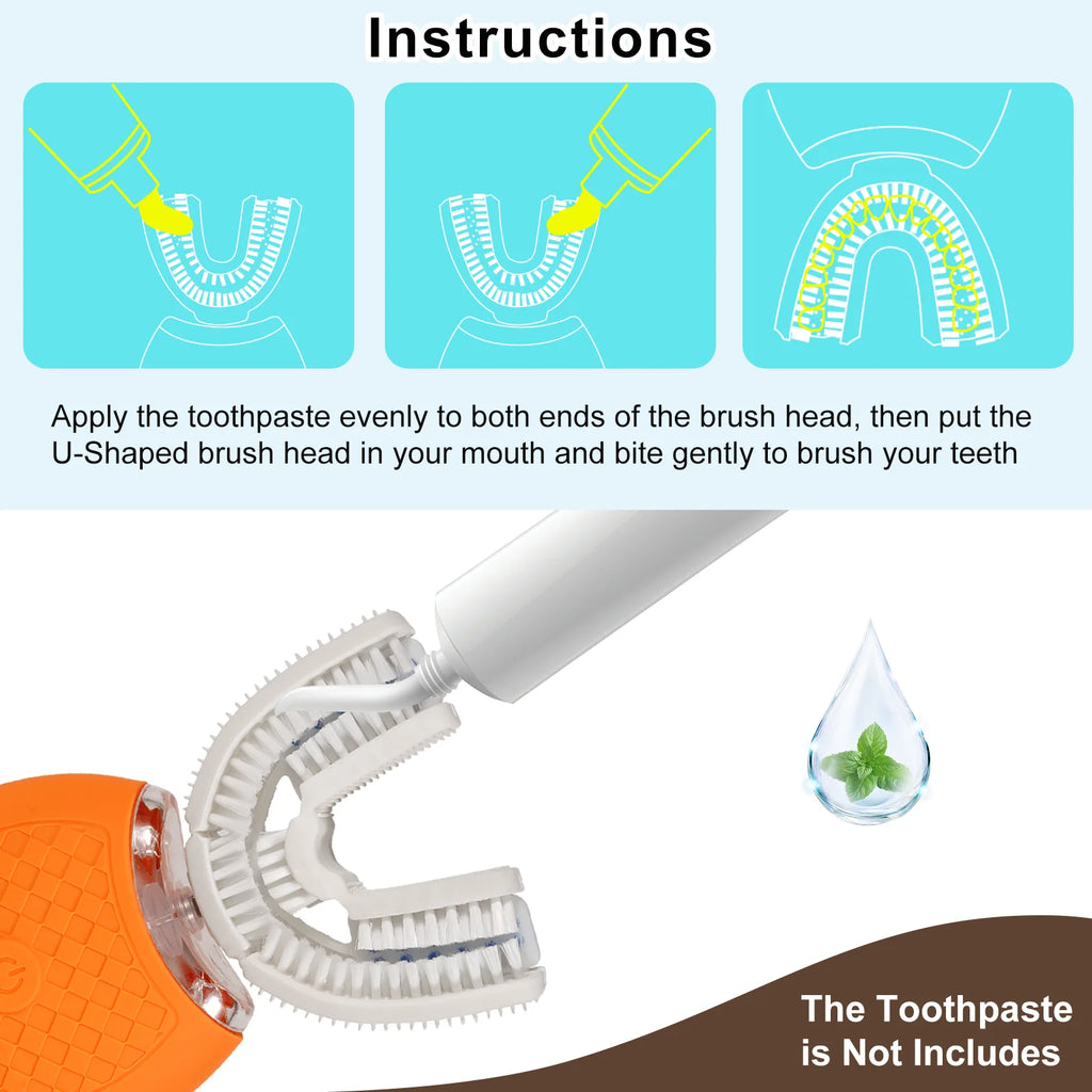 Smart U-Shaped Electric Toothbrush 360°