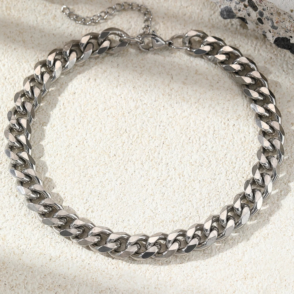 Stainless steel anklet Multiple chain thickness specifications Classic fashion anklet For Women Jewelry Creative Fashion Gifts