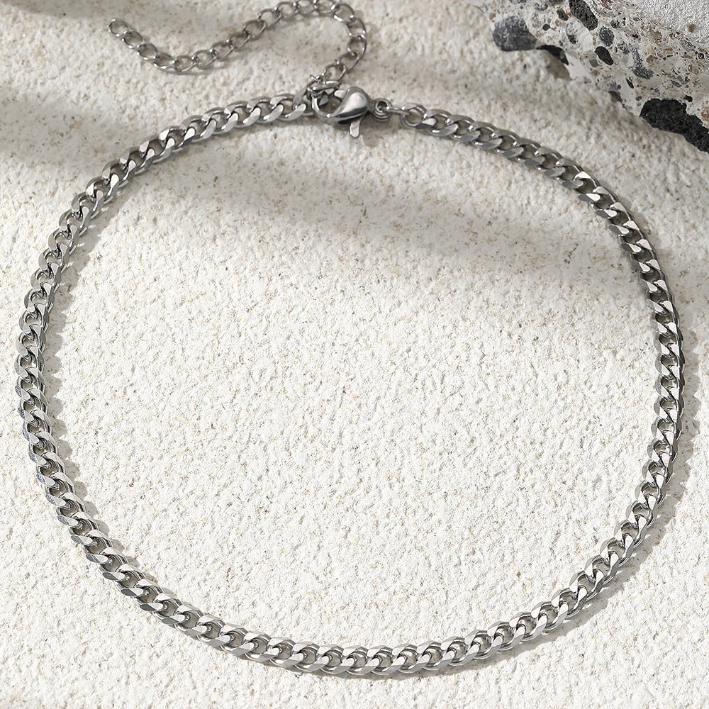 Stainless steel anklet Multiple chain thickness specifications Classic fashion anklet For Women Jewelry Creative Fashion Gifts