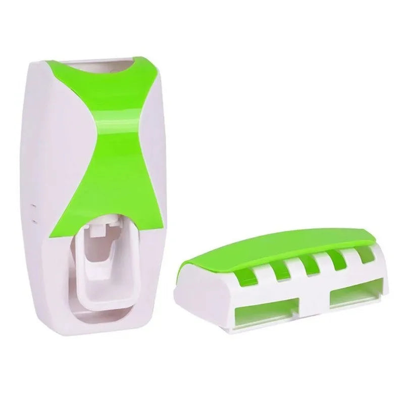 Wall-Mounted Toothbrush Holder with Auto Dispenser