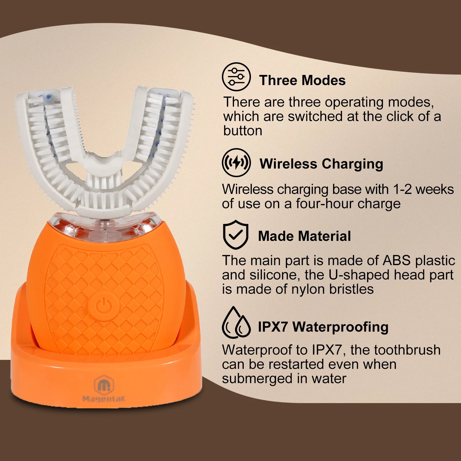 Smart U-Shaped Electric Toothbrush 360°