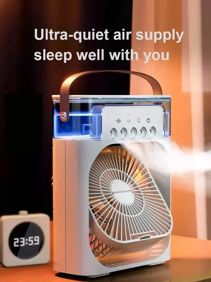 3-in-1 Mini Air Cooler with LED Light