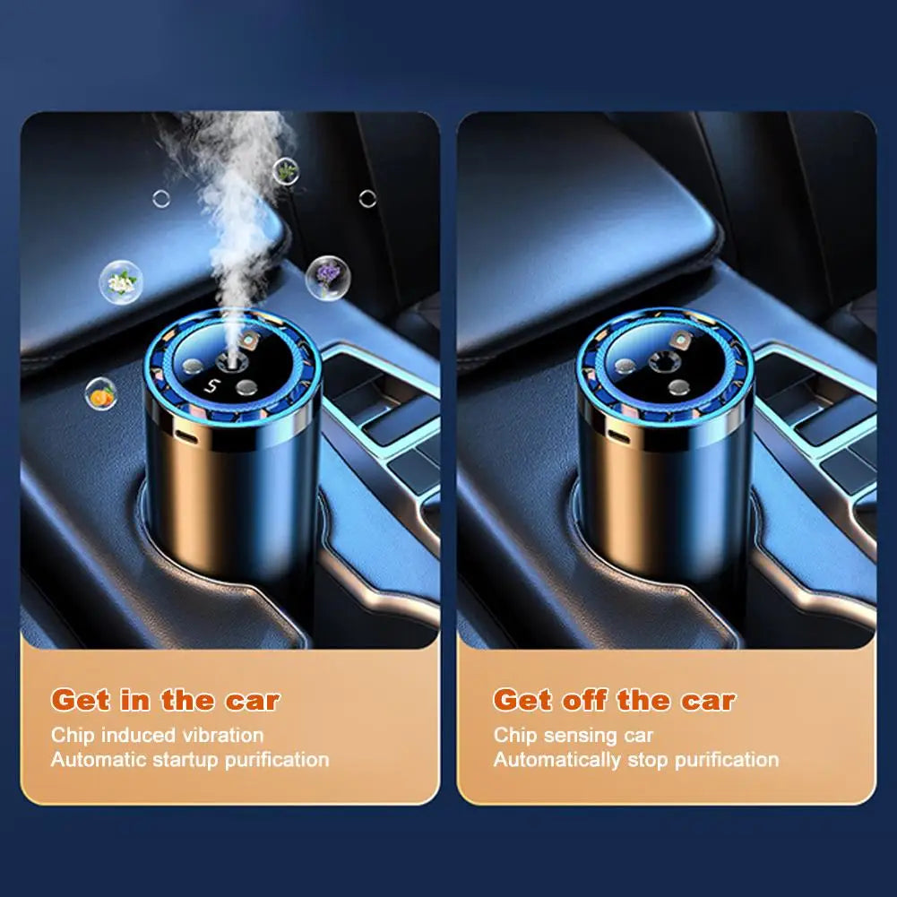 Smart Car Air Freshener with LED Light