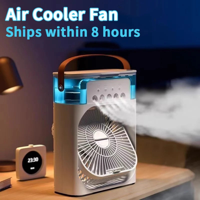 3-in-1 Mini Air Cooler with LED Light