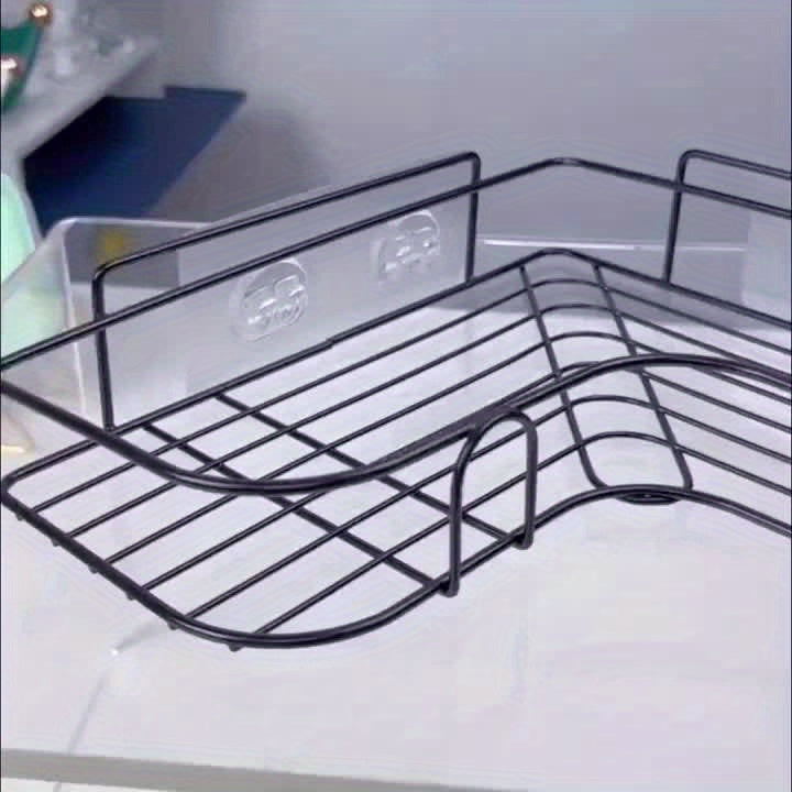 Corner Shower Rack - Rust-Resistant, Wall-Mounted Bathroom Storage Shelf, Ideal for Holding Shampoo, Toner, And Cosmetics.