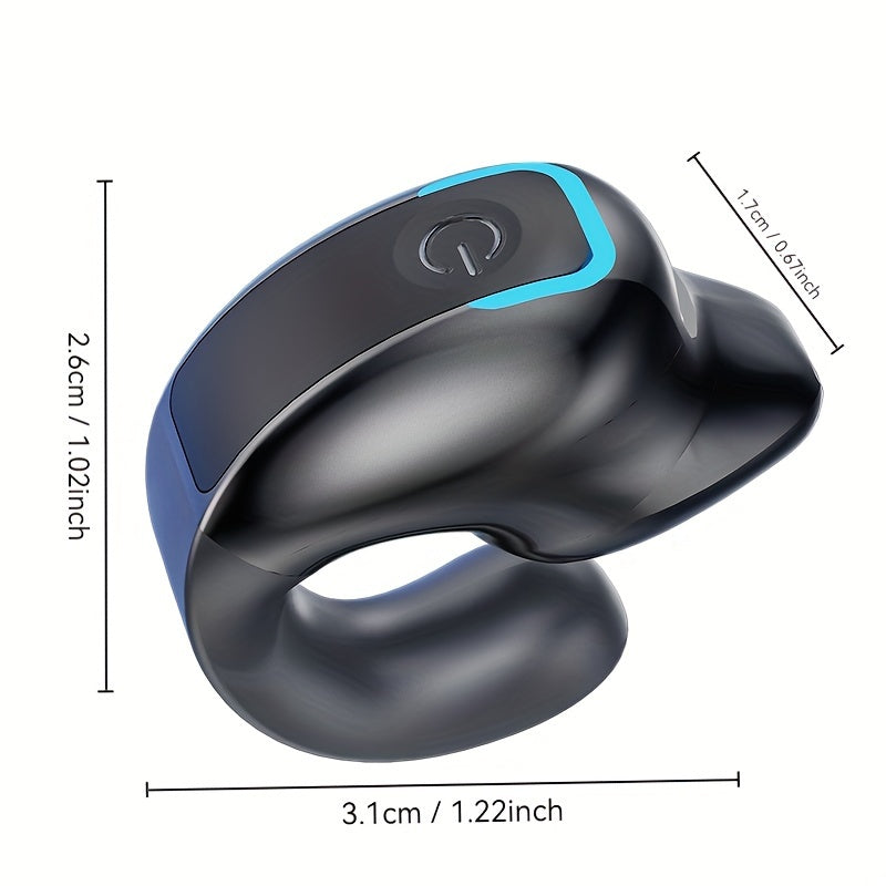 Wireless Earbuds with Long Battery Life, Phone Control & Voice Noise Cancellation - USB-C Charging, 5Th Gen 360° Open Clip Design for Sports & Work, Compatible with All Smartphones